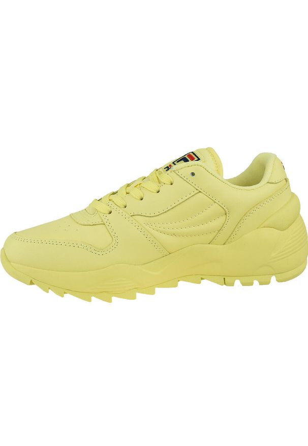 Buty do chodzenia damskie Fila Orbit CMR Jogger L Low. Kolor: żółty. Materiał: tkanina, materiał, skóra, syntetyk. Sport: turystyka piesza