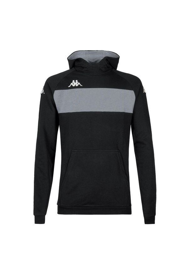 Bluza z kapturem dla dzieci Kappa Daccio. Typ kołnierza: kaptur. Kolor: czarny, szary, wielokolorowy. Sport: fitness, joga i pilates