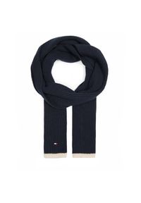 TOMMY HILFIGER - Szalik Tommy Hilfiger. Kolor: niebieski