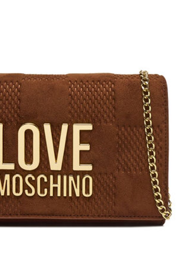Love Moschino - LOVE MOSCHINO Torebka JC4127PP0NKB120A Czerwony. Kolor: brązowy. Materiał: skórzane