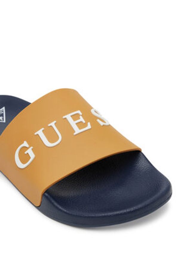 Guess Klapki F5GZ06 BB00F Brązowy. Kolor: brązowy