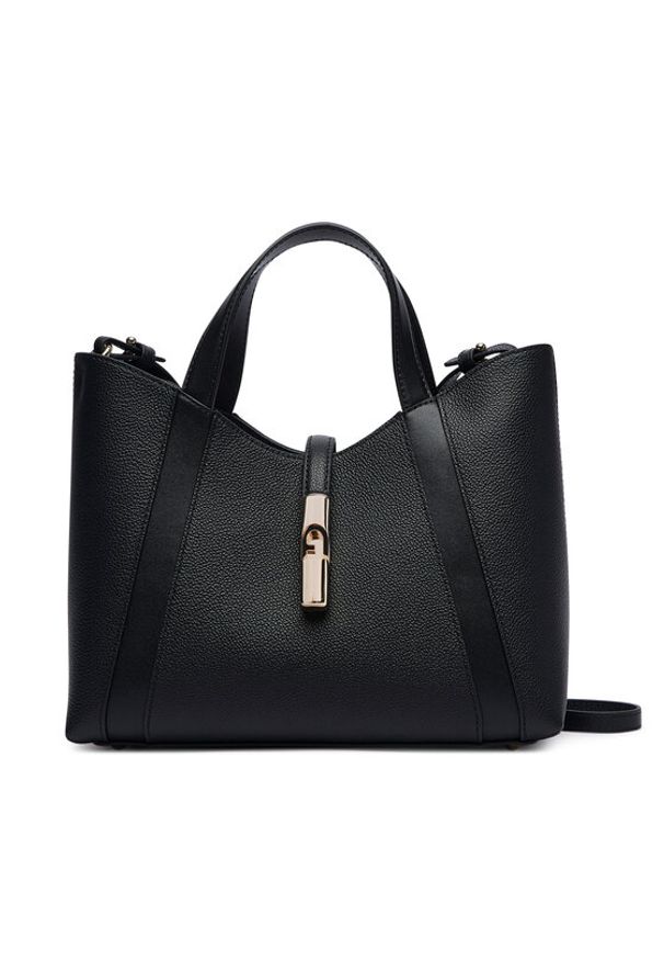 Furla Torebka Goccia S WB01789 BX3353 CN O6000 Czarny. Kolor: czarny. Materiał: skórzane