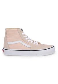 Buty do chodzenia damskie Vans Bm0 Sk8 Tapered. Wysokość cholewki: za kostkę. Zapięcie: sznurówki. Kolor: różowy. Materiał: zamsz, tkanina, guma. Szerokość cholewki: normalna. Model: Vans SK8. Sport: turystyka piesza