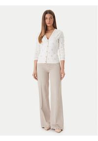 Guess Kardigan W6GR18 Z0605 Biały Regular Fit. Kolor: biały. Materiał: wiskoza #4