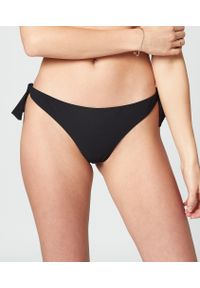 Essentielle Brazilian Bikinibroekje Met Strikbandjes - 38 - Czarny - Etam. Kolor: czarny