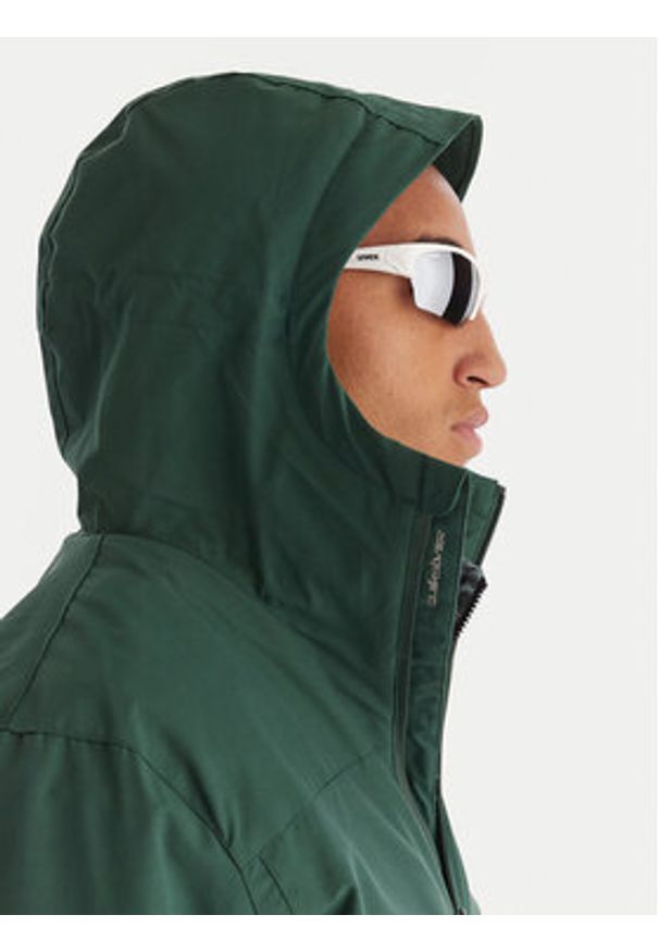 Quiksilver Kurtka przejściowa Overcast 3K EQYJK04202 Zielony Regular Fit. Kolor: zielony. Materiał: syntetyk
