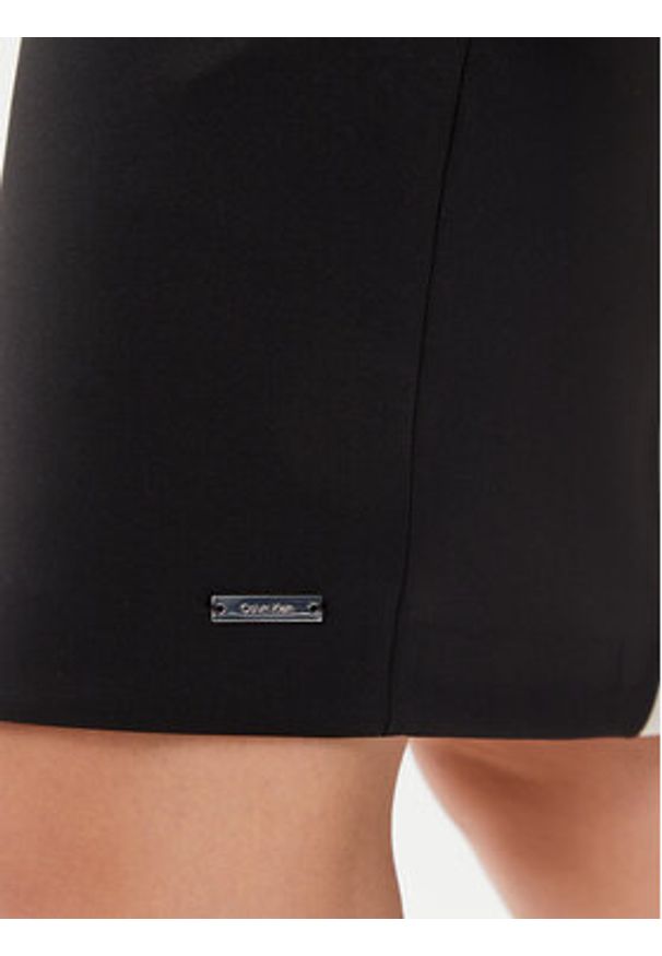 Calvin Klein Sukienka koktajlowa K20K208141 Czarny Slim Fit. Kolor: czarny. Materiał: syntetyk. Styl: wizytowy