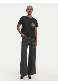 Liu Jo T-Shirt WA6372 JS923 Czarny Regular Fit. Kolor: czarny. Materiał: bawełna #5