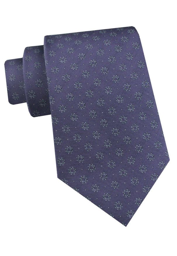 Krawat Męski - Angelo di Monti - Fiolet w Groszek. Materiał: tkanina. Wzór: grochy. Styl: elegancki, wizytowy