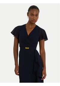 Lauren Ralph Lauren - LAUREN RALPH LAUREN Sukienka wieczorowa 253909447002 Granatowy Regular Fit. Kolor: niebieski. Materiał: syntetyk. Styl: wizytowy #3