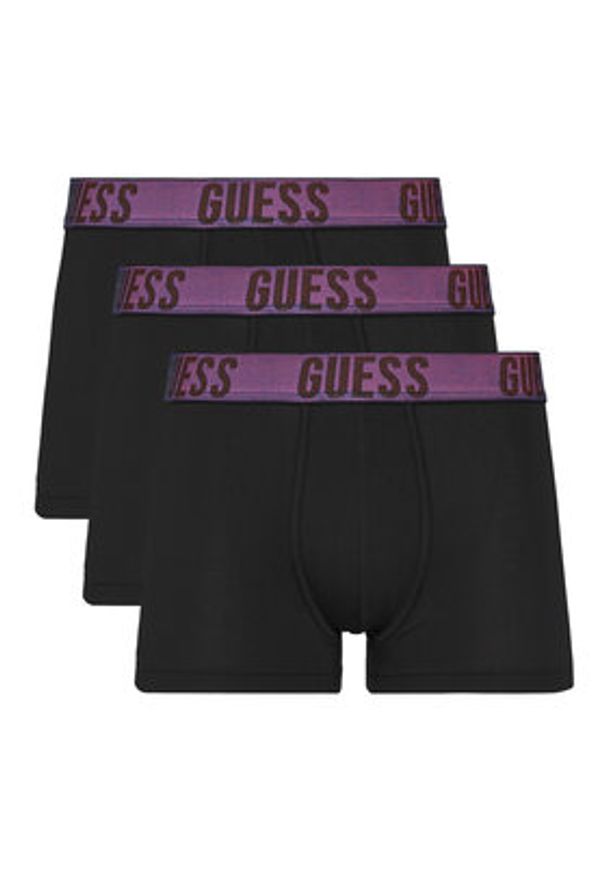 Guess Komplet 3 par bokserek U5GG13 K6YW1 Czarny. Kolor: czarny. Materiał: bawełna