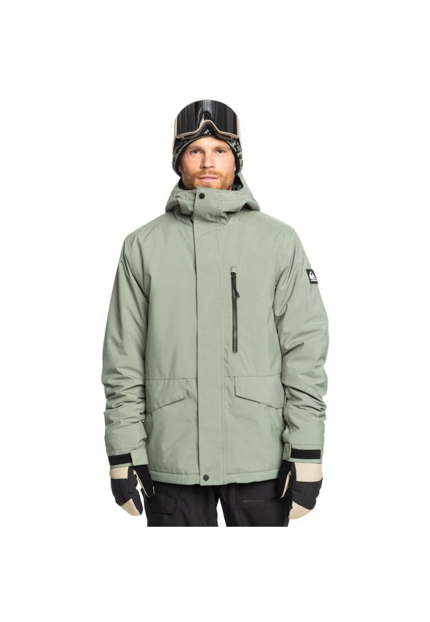 Quiksilver - Kurtka śnieżna dla Mężczyzn MISSION SOLID. Kolor: niebieski. Materiał: poliester. Sezon: zima. Sport: narciarstwo