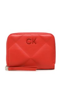 Duży Portfel Damski Calvin Klein Re-Lock Quilt Za Wallet Md K60K610785 XAD. Kolor: czerwony. Materiał: skóra #1