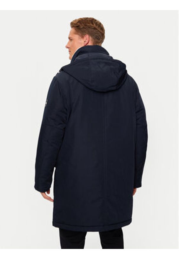 BOSS - Boss Parka H-Coyan 50524964 Granatowy Regular Fit. Kolor: niebieski. Materiał: syntetyk