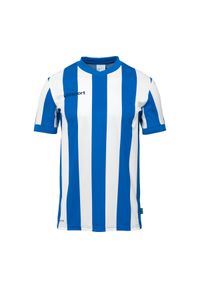 UHLSPORT - Dżersej w paski Uhlsport Retro Stripe. Kolor: niebieski, biały, wielokolorowy. Materiał: jersey. Wzór: paski. Sport: piłka nożna