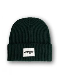 Wrangler - WRANGLER RIB BEANIE MĘSKA CZAPKA ZIMOWA LOGO SYCAMORE W0W2UHG49. Sezon: zima