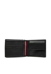 TOMMY HILFIGER - Tommy Hilfiger Portfel męski AM0AM13039 Czarny. Kolor: czarny. Materiał: skóra