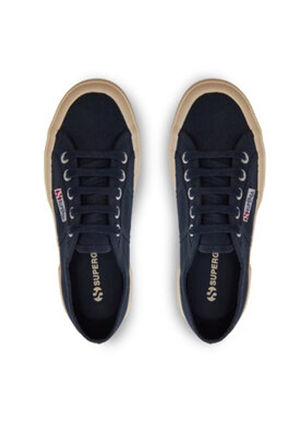 Superga Tenisówki 2750 Cotu Classic S000010 Granatowy. Kolor: niebieski. Materiał: materiał
