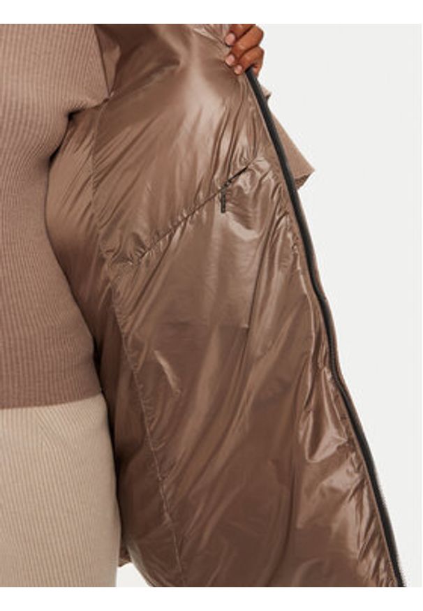 Hetrego - Hetregó Kurtka puchowa Hanna 8N602F Beżowy Regular Fit. Kolor: beżowy. Materiał: syntetyk. Sezon: zima