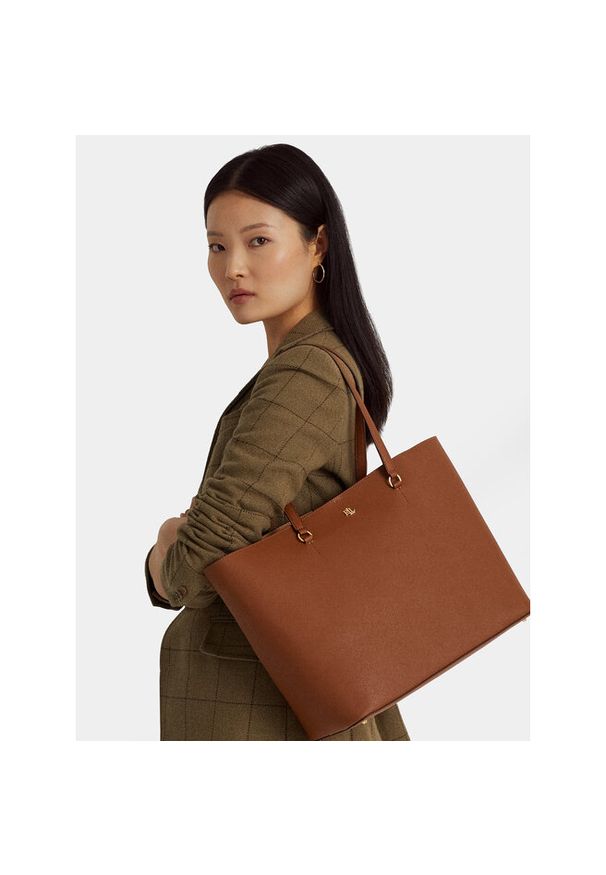 Lauren Ralph Lauren - Torebka LAUREN RALPH LAUREN. Kolor: brązowy