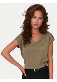 only - ONLY T-Shirt Silvery 15136069 Zielony Loose Fit. Kolor: zielony. Materiał: syntetyk #4