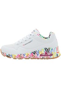 skechers - Buty na co dzień damskie SKECHERS UNO. Okazja: na co dzień. Kolor: biały. Wzór: aplikacja