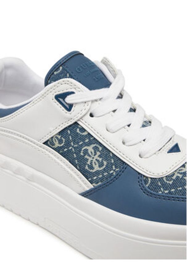 Guess Sneakersy FLPR2D DEN12 Niebieski. Kolor: niebieski. Materiał: skóra