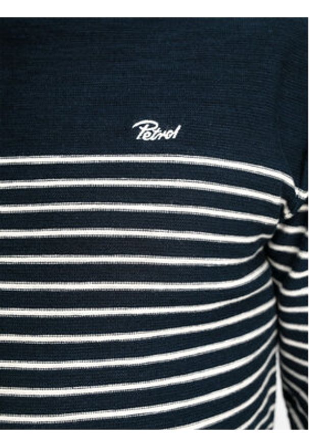 Petrol Industries Sweter M-1030-KWR201 Granatowy Regular Fit. Kolor: niebieski. Materiał: bawełna