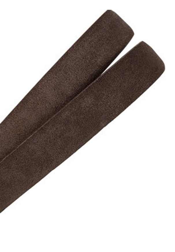 Gino Rossi Pasek Damski BLYL24001-1 Brązowy. Kolor: brązowy. Materiał: zamsz, skóra