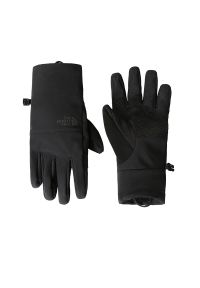 Rękawiczki The North Face Apex Etip 0A7RHFJK31 - czarne. Kolor: czarny. Materiał: materiał, tkanina. Wzór: nadruk. Sezon: jesień, zima