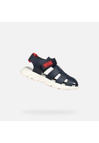 Sandały Geox Model J Sandal Airadyum Bo Kolor Niebieski. Kolor: czerwony, niebieski, wielokolorowy. Materiał: skóra. Sezon: lato