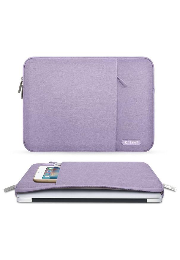 TECH-PROTECT - Wsuwka Tech-Protect Sleevy 13''-14'' fioletowy. Kolor: fioletowy. Materiał: tkanina, polar, poliester, materiał. Styl: biznesowy, casual, elegancki