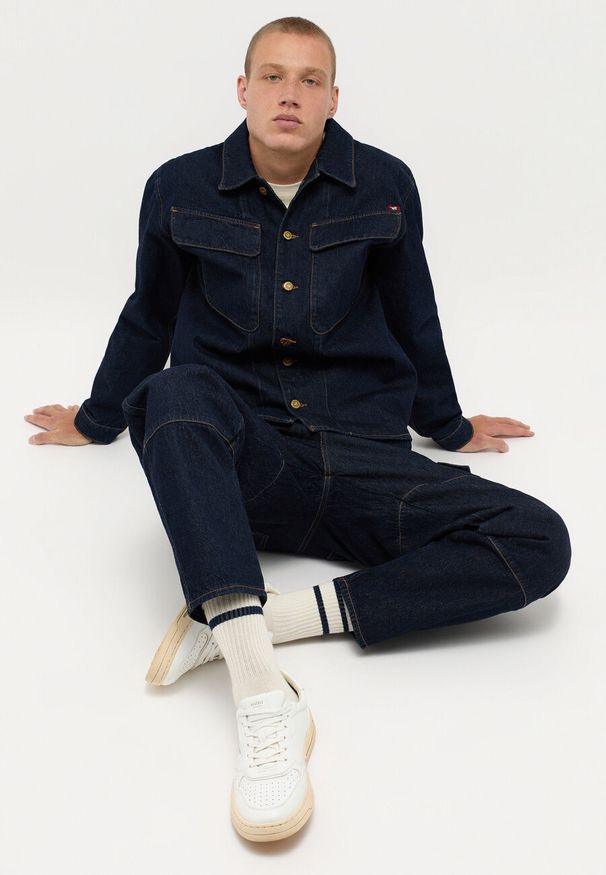 Mustang - MUSTANG Prisoner Shirt MĘSKA KURTKA JEANSOWA Denim Blue 1014617 5000 940. Materiał: denim, jeans