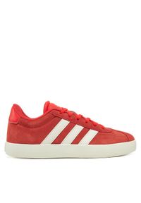 Adidas - adidas Sneakersy VL Court 3.0 JH8724 Czerwony. Kolor: czerwony. Materiał: skóra, zamsz