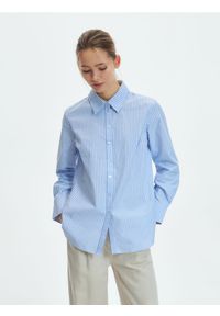 Reserved - Koszula z bawełny organicznej - jasnoniebieski. Kolor: niebieski. Materiał: bawełna #1