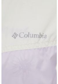 columbia - Columbia wiatrówka kolor beżowy przejściowa. Kolor: beżowy