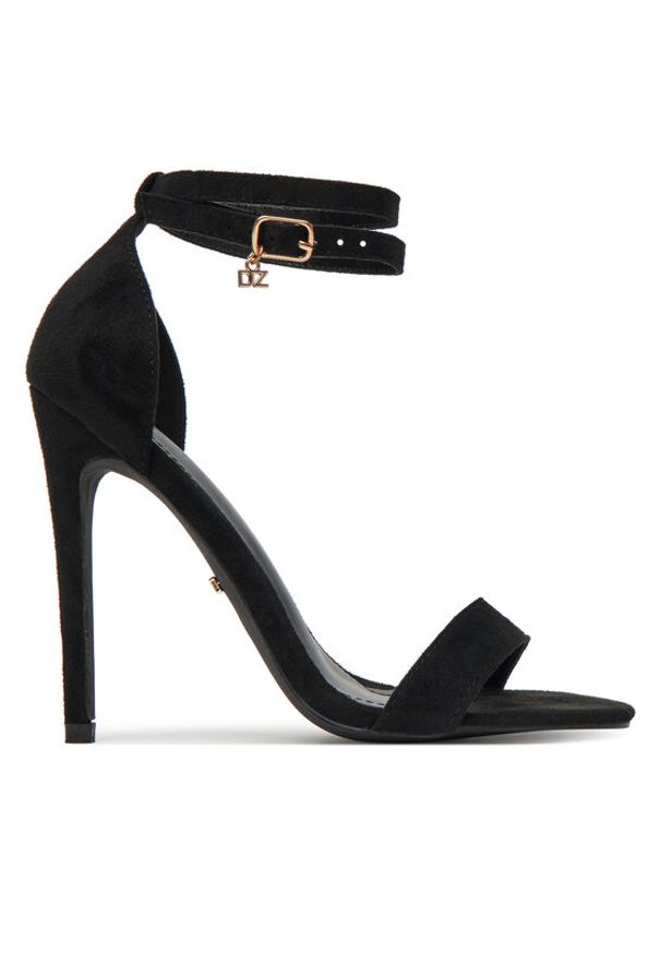 DeeZee Sandały LB0607-1 Czarny. Kolor: czarny. Materiał: materiał