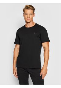 Polo Ralph Lauren T-Shirt Sle 714844756001 Czarny Regular Fit. Typ kołnierza: polo. Kolor: czarny. Materiał: bawełna