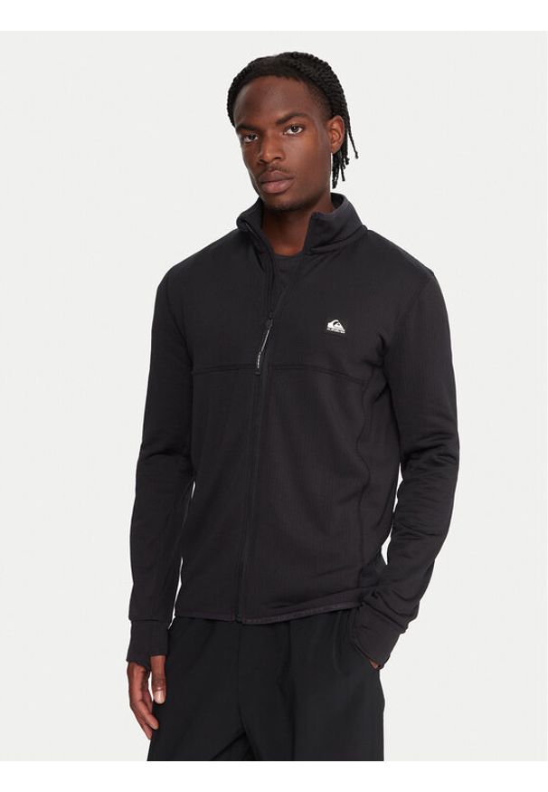 Quiksilver Bluza techniczna Steep Point EQYPF03078 Czarny Slim Fit. Kolor: czarny. Materiał: syntetyk