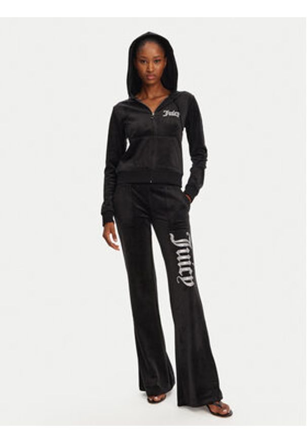 Juicy Couture Bluza Robertson JCBAS125805 Czarny Regular Fit. Kolor: czarny. Materiał: syntetyk