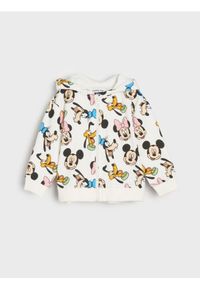 Sinsay - Bluza z kapturem Mickey Mouse - kremowy. Typ kołnierza: kaptur. Kolor: kremowy. Wzór: motyw z bajki #1