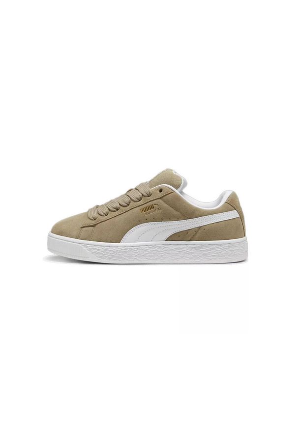 Buty Mężczyzna Puma Suede Xl beżowy. Kolor: beżowy, wielokolorowy, biały. Materiał: zamsz, materiał. Model: Puma Suede. Sport: turystyka piesza