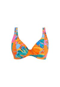 FREYA ACTIVE - Damski top do kostiumu kąpielowego Freya Aloha coast. Kolor: pomarańczowy. Wzór: kolorowy #1