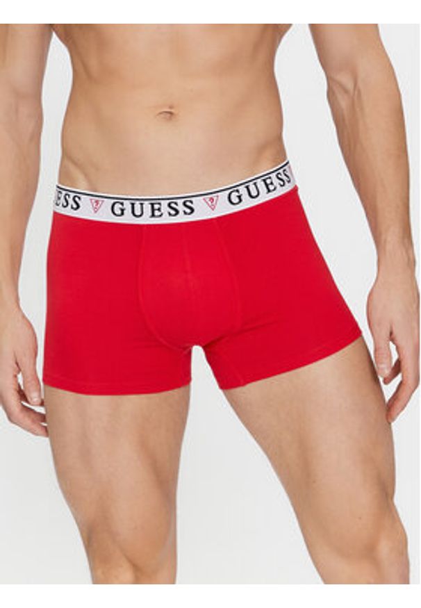 Guess Komplet 3 par bokserek U97G01 KCD31 Czerwony. Kolor: czerwony. Materiał: bawełna