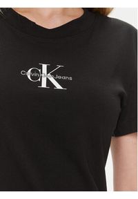 Calvin Klein Jeans T-Shirt Monologo J20J222564 Czarny Slim Fit. Kolor: czarny. Materiał: bawełna #5