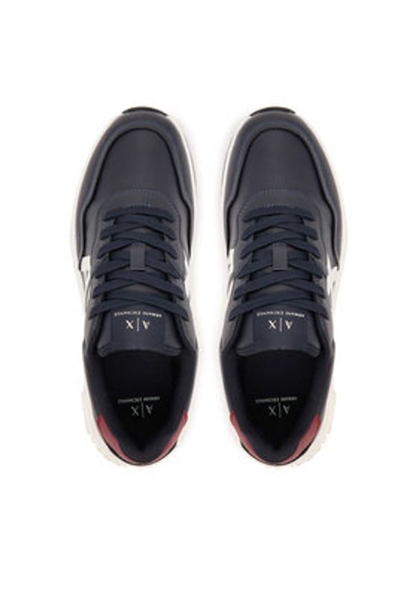 Armani Exchange Sneakersy XM001683 AF17360 MB034 Granatowy. Kolor: niebieski. Materiał: skóra
