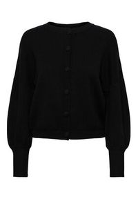 YAS Kardigan 26030699 Czarny Regular Fit. Kolor: czarny. Materiał: wiskoza #6