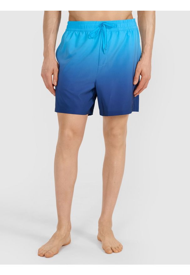 4f - 4F Spodenki plażowe męskie - granatowe XL. Kolor: niebieski. Materiał: włókno, syntetyk, materiał. Długość: krótkie
