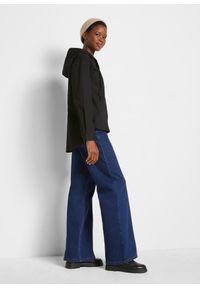 bonprix - Bluzka tunikowa z czystej bawełny organicznej. Typ kołnierza: kaptur. Kolor: czarny. Materiał: bawełna #2