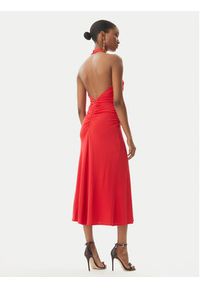 Elisabetta Franchi Sukienka koktajlowa AB71952E2 CG5 Czerwony Regular Fit. Kolor: czerwony. Materiał: wiskoza. Styl: wizytowy #3